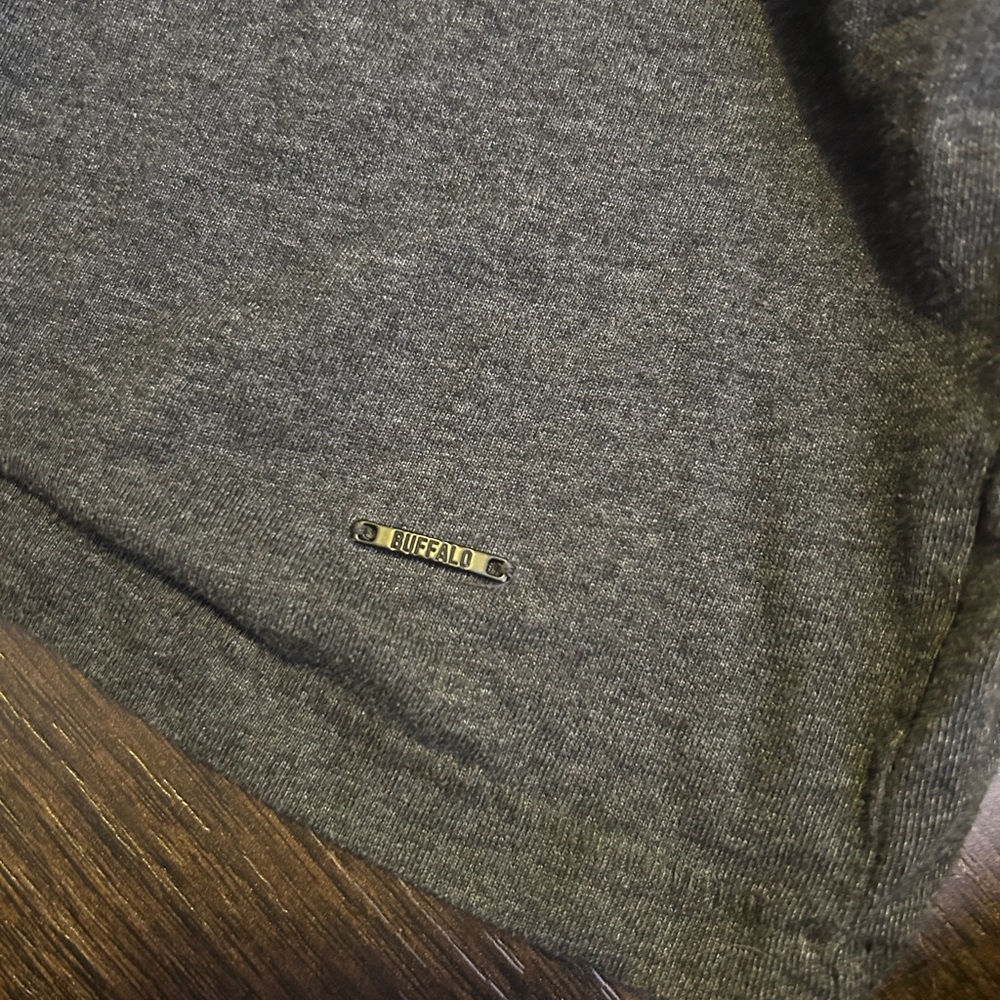 Buffalo David Bitton Charcoal Long Sleeve Henley - Picture 4 of 5